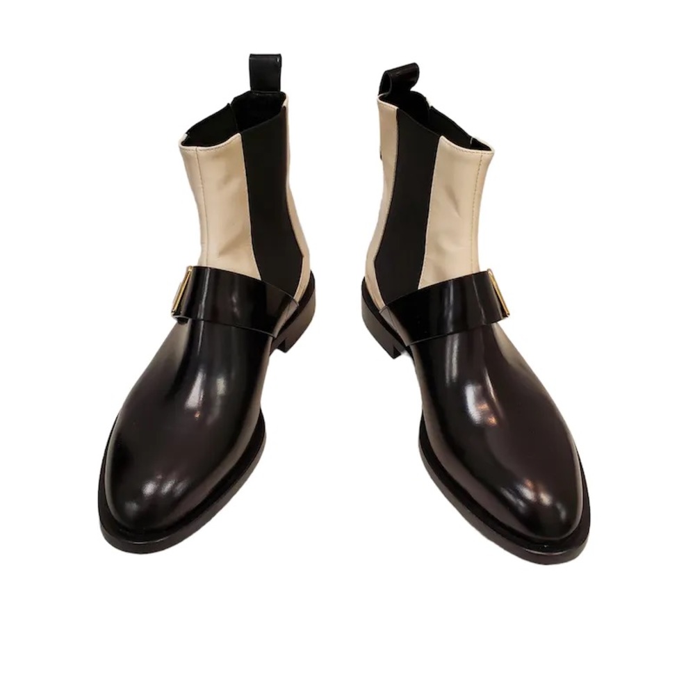 Roger Vivier Black White Ankle Boots - Picture 2 of 7